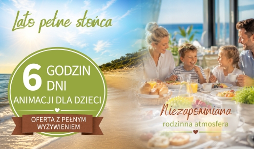 Lato pełne słońca - oferta ze śniadaniem i z obiadokolacją - grafika